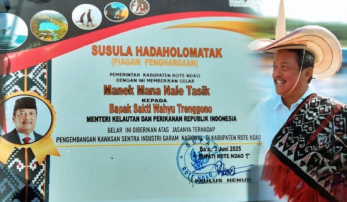 K-SIGN Harapan Baru, Menteri Trenggono Terima Gelar Adat sebagai 'Manek Mana Nale Tasik'